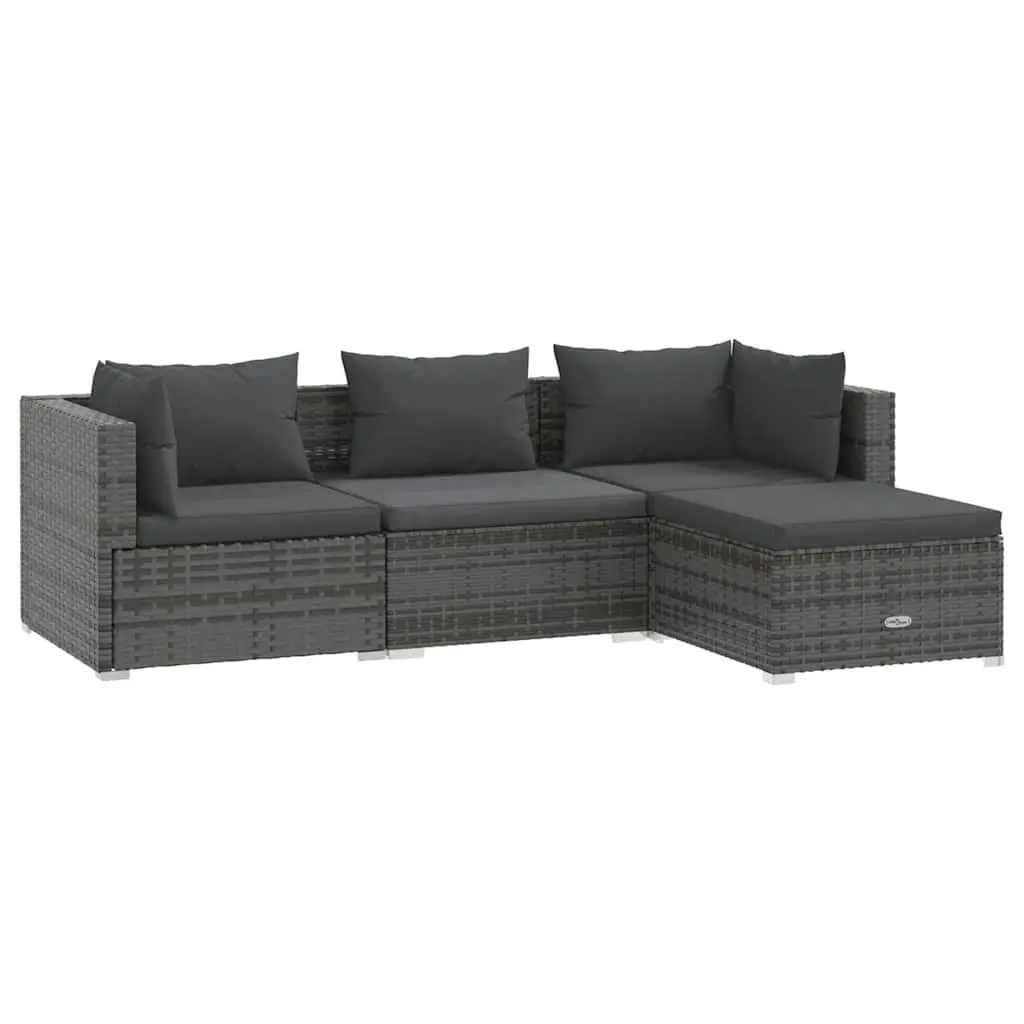 4 Piece Outdoor Lounge Set with Comfort and Style