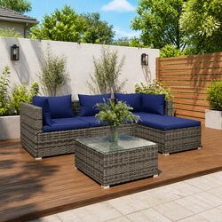 Comfortable and Practical 5-Piece Garden Lounge Set
