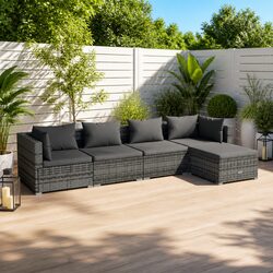 5 Piece Garden Lounge Set: Value and Comfort Combined