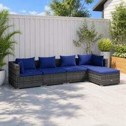 Comfortable and Practical 5 Piece Garden Lounge Set