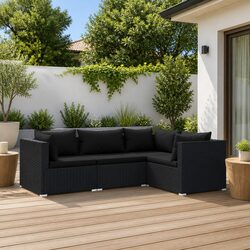Comfortable and Practical 4-Piece Garden Lounge Set