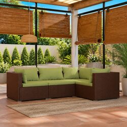 Comfortable and Durable 4 Piece Garden Lounge Set for Relaxation