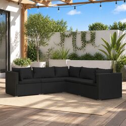 Comfortable 5 Piece Garden Lounge Set for Relaxation
