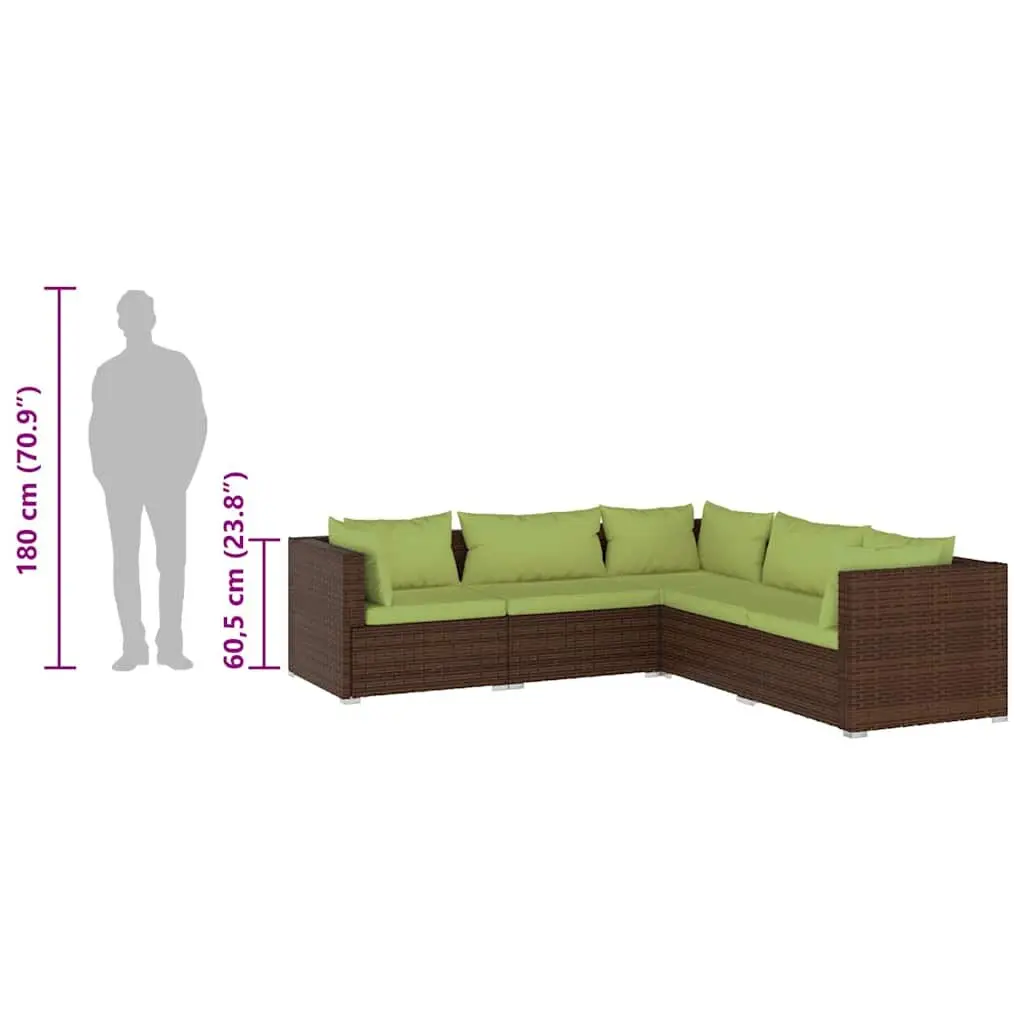 5 Piece Garden Lounge Set