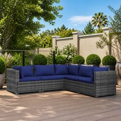 Quality 5-Piece Garden Lounge Set with Removable Cushions
