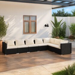 Comfortable 7 Piece Modular Lounge Set for Outdoors