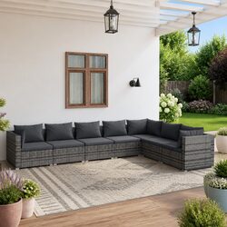 7 Piece Rattan Lounge Set: Comfort and Value Combined