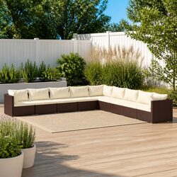 9-Piece Outdoor Lounge Set: Quality and Comfort Combined