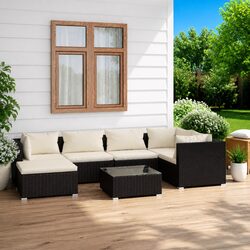 Comfortable and Affordable 7 Piece Garden Lounge Set