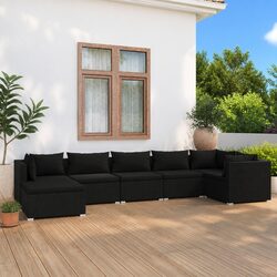 Value and Comfort: 7 Piece Modular Garden Lounge Set