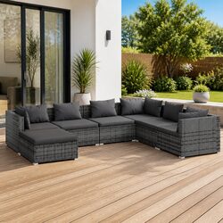 Comfort and Value in This 7-Piece Garden Lounge Set