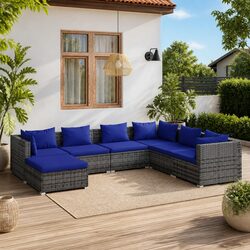 Comfort and Value: 7-Piece Garden Lounge Set