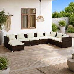 Comfort and Value: 8-Piece Garden Lounge Set