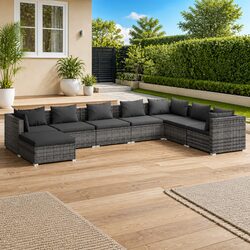 Comfort Meets Value: 8-Piece Garden Lounge Set