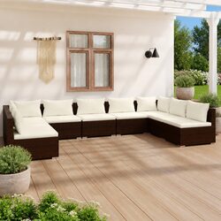 Affordable 9-Piece Outdoor Lounge Furniture Set