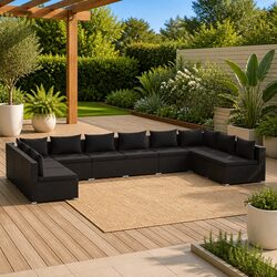 Comfortable and Practical 10 Piece Outdoor Lounge Set