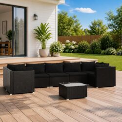 Affordable Quality 8 Piece Modular Outdoor Lounge Set
