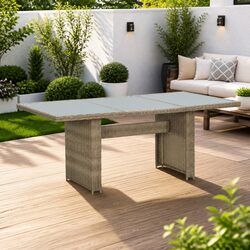 Reliable Outdoor Dining Table with Glass Top