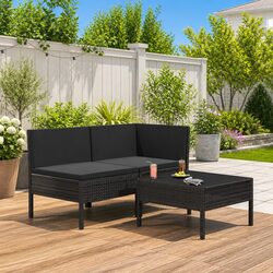 Comfortable and Reliable 3-Piece Garden Lounge Set