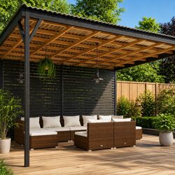 Reliable 9 Piece Garden Lounge Set with Comfort Features