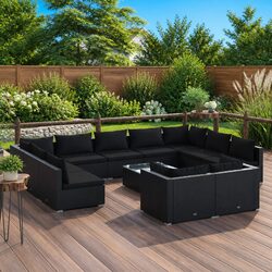 Comfortable 12 Piece Outdoor Lounge Set for Relaxation