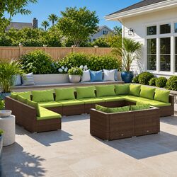 Comfortable 12 Piece Lounge Set for Daily Outdoor Use