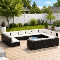 Reliable 14 Piece Modular Garden Lounge Furniture
