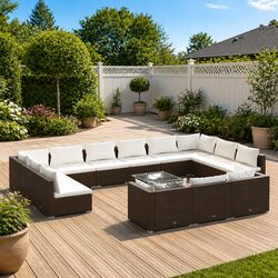 Comfortable 14-Piece Outdoor Lounge Set for Your Enjoyment