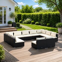 Value in Every Piece: 11-Piece Garden Lounge Set