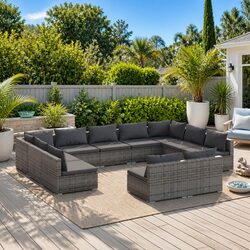 Reliable 11 Piece Garden Lounge Set for Comfort and Value