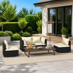Practical and Comfortable 4-Piece Lounge Set