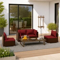 Value-Driven Garden Lounge Set with Comfort and Durability