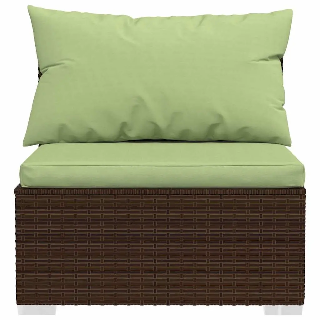Garden Lounge Set 4 Piece Outdoor Furniture Poly Rattan Patio Sofa Cushions