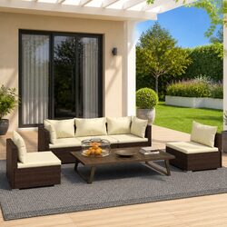 Reliable 5-Piece Garden Lounge Set for Outdoor Relaxation