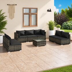 Reliable 8-Piece Lounge Set for Your Outdoor Comfort