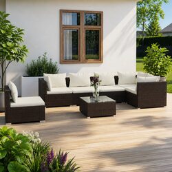 Comfortable and Reliable 7-Piece Outdoor Lounge Set