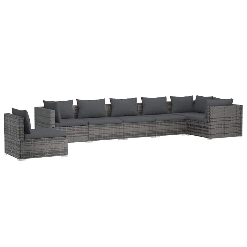 7-Piece Lounge Set with Removable Cushions