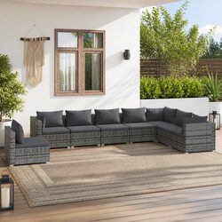 Comfortable and Practical 8 Piece Garden Lounge Set