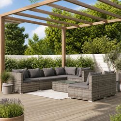 Practical 8 Piece Outdoor Lounge Set for Comfortable Living