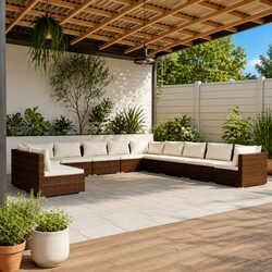 Comfortable and Reliable 11-Piece Garden Lounge Set