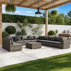 Quality and Value Combined: Grey 12-Piece Lounge Set