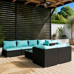 Comfortable and Reliable 8-Piece Garden Lounge Set