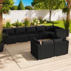 Comfortable and Affordable 8 Piece Garden Lounge Set