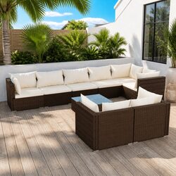 9-Piece Garden Lounge Set: Comfort Meets Practicality