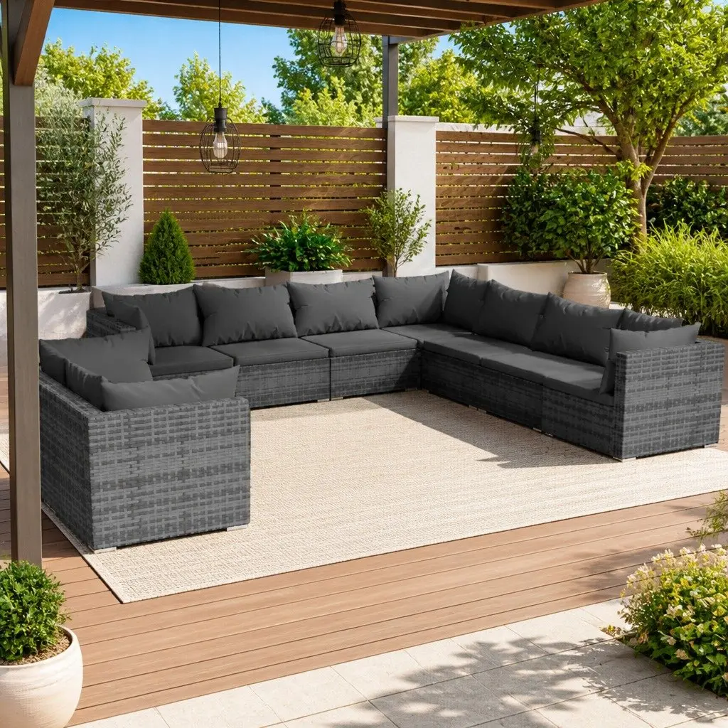 9-Piece Garden Lounge Set for Comfort