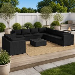 Comfortable and Durable 10 Piece Outdoor Lounge Set