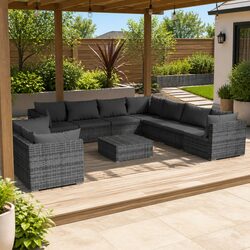 Comfortable and Practical 10 Piece Outdoor Lounge Set