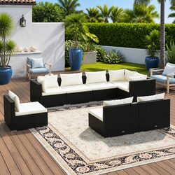 Comfortable and Practical 8 Piece Lounge Set