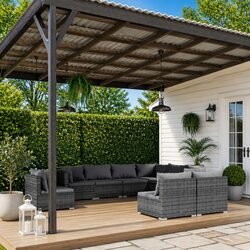 Comfortable and Affordable 9 Piece Outdoor Lounge Set