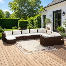 10 Piece Outdoor Lounge Set - Comfort and Practicality
